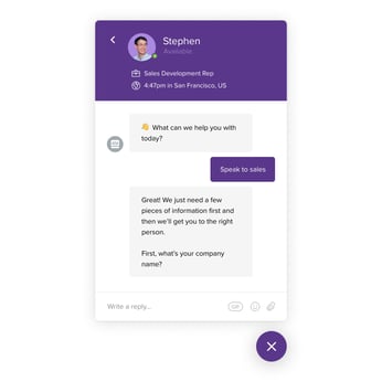 1-intercom product-conversational marketing-sales conversation